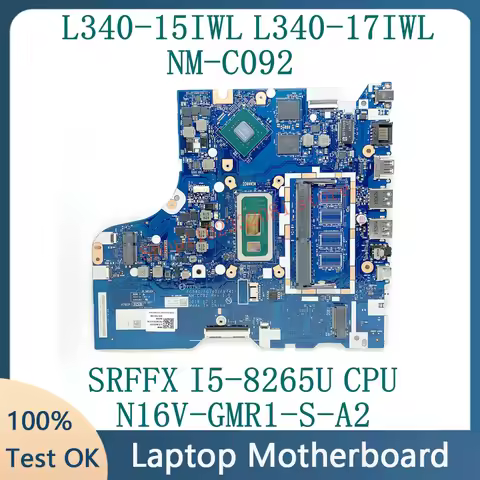 For Lenovo Ideapad L340-15IWL L340-17IWL Laptop Motherboard Mainboard NM-C092 W/ SRFFX I5-8265U CPU