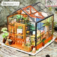 [English version] DIY wooden assembled doll HOUSE CATHY'S FLOWER HOUSE code DG104 Creative wooden de