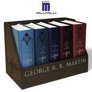 A Game of Thrones / A Clash of Kings / A Storm of Swords / A Feast for Crows / A Dance with Dragons 