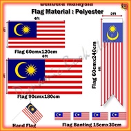 Bendera Malaysia / Flag Malaysia / Jalur Gemilang / Bendera Perak - Size 3x6 / 2x4 / 2x8 / Hand / Ba