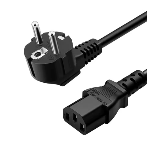 EU Power Cord Euro Plug IEC C13 Power Adapter Cable US/AU/UK Extension Cable For Desktop PC Monitor 