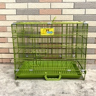 ST/💟Lejia Dog Cage Cat Cage Small Dog Folding Dog Crate Cat Cage Teddy Cage Fence Medium Indoor with Toilet ZEPY