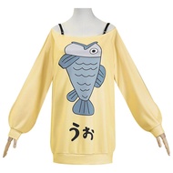 Dandadan Momo Ayase Character Inspired Yellow Sweatshirt for Cosplay Parties
