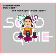 Sticker Motor sticker Squid game 123 doll