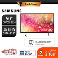 [Delivery By Seller] Samsung 50" DU7000 4K UHD Smart AI TV (2024) | UA50DU7000KXXM UA50CU7000KXXM UA