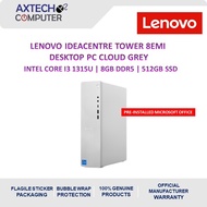Lenovo IdeaCentre Tower 08IRH9 90XW008EMI Desktop PC Cloud Grey ( i3-1315U, 8GB, 512GB SSD, Intel, W