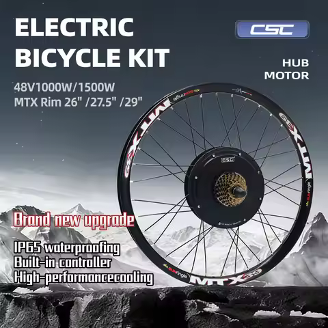 CSC Electric Bike Conversion Kit 48V 1000W 1500W Built-in Controller Waterproof connector Hub Motor 