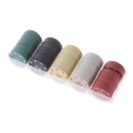 Multifunctional Casino-Style Chips Set Size value combination with box Mahjong & Poker Gaming Coins 