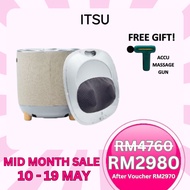 ITSU Mycubo Foot Massager Free Accu Gun - 2 in 1 Function: Stool and Back to Toe Massager