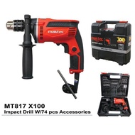 Makita Maktec 430W Impact DRILL MT817X100 (FREE 74PCS ACCESSORIES)