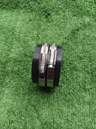 คอกรองสเตนเลส Zontes 350/368(E/G ) ใส่เรือนเดิม พร้อมคอยาง+เข็มขัดรัด อะไหล่แต่ง อะไหล่มอเตอร์ไซค์ อ