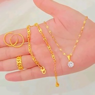 24 Karat Gold Dubai Coffee Break Jewelry Set