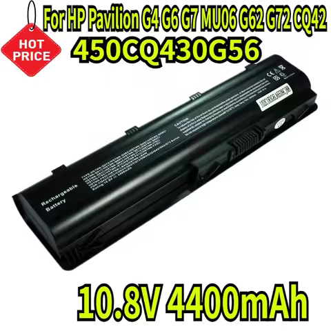 10.8V 4400mAh New LAPTOP BATTERY for HP Pavilion G4 G6 G7 MU06 450CQ430G56 G62 G72 CQ42 Hp Laptop Ba