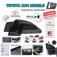(Magnetic) TOYOTA Vios Cross Altis Camry Avanza Fortuner Yaris Hilux Unser wish Innova Car Sunshade 