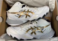 ASICS Metarise 3% 男款專業排球鞋 白金色