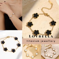 5 PETALS AS BRACELET COSTUME JEWELLERY & ACCESSORIES TITANIUM STAINLESS STEEL GELANG TANGAN
