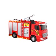 ASTELLA รถดับเพลิงรถบรรทุกไฟของเล่นที่มีเสียงบันไดที่สมจริงสเปรย์น้ำแร่รถขับเคลื่อนไปข้างหน้าเครื่องประดับของเล่น ABS พลาสติกจำลองแรงเฉื่อยรถดับเพลิงรถบรรทุกรถของเล่นของขวัญวันเกิดของเล่นเด็ก