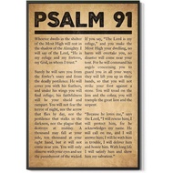 Classical art Wall Vintage Psalm 91 Print Psalm Classical art Wall Christian Bible Verses Psalm Post