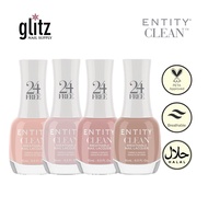 ENTITY CLEAN Halal Breathable Nail Lacquer Polish Neutral Nude Colors Non Peelable (15ml)