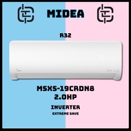 Midea Air Conditioner Wall Mounted R32 Extreme Save Inverter 2.0HP MSXS-19CRDN8