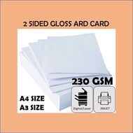 ART CARD GLOSS FOR DIGITAL PRINT - A4 / A3 230GSM