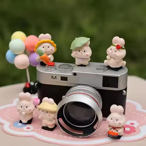 Cute Rabbit Soft Camera Grip for Fuji X100V X-T5 Sony ZV-1 Canon EOS R5 Nikon Z5 Leica Q2 Olympus OM