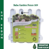 Baba Garden Fence 309 4pcs Plastic Fence Outdoor 22.8cm x 22cm Garden Decoration Outdoor Pagar Plastik Kebun 围栏 SHS Kebun