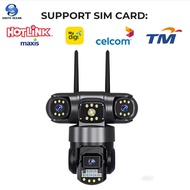 Three lens-CCTV V380 Pro CCTV Camera For House WiFi IP Camera Home Wireless outdoor Waterproof CCTV 