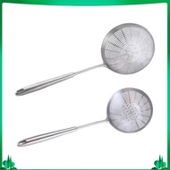 [Isuwaxa] Skimmer Spoon Cooking Strainer Ladle Mesh Sieve Nonstick Heat Resistant Strainer Ladle for