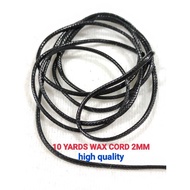 10 YARDS 2MM WAX CORD