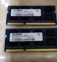 ELPIDA 爾必達 DDR3 2GB*2 筆電記憶體