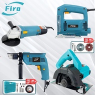 【4 in 1】Power Tool Circular Saw And Angle Grinder And Impact Drill And Jig Saw Woodworking Set