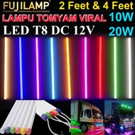 TOMYAM LED 12V 2FEET 10W & 12V 4FEET 20W T8 LAMP LORRY TRUCK TRAILER BUMPER LIGHT LORI LAMPU UNIVERS