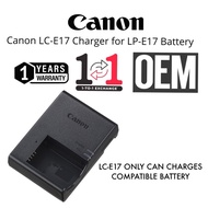 CANON LP-E17 BATTERY / CANON LC-E17 CHARGER (1 YEARS WARRANTY) 1 TO 1 EXCHANGES LP-E17 LC-E17 BATTER