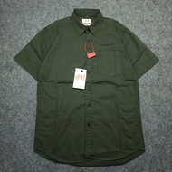 KEMEJA H&M Army Men's Short Sleeve Office Shirt HMA0018