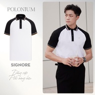 SIGNORE men's polo shirt, quad cotton fabric, sweat-absorbent, breathable, luxurious form PN39 - POL