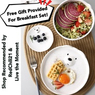 We bare bears plate set Ice bear plate ceramic plate set set