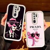 White Casing for OPPO Reno A37 A83 A9 F11 2F A39 A5 2020 2Z Pro S95 Pink Panther