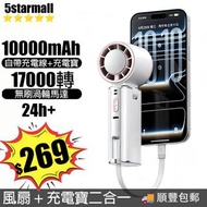 🚚順豐免郵 🔋10000mAh自帶線【渦輪暴力手持風扇 + 尿袋充電寶二合一】❄️ 冰敷冰鎮半導體製冷｜雙形態摺叠切換｜冰感降溫可上飛機｜旅行挂頸世界杯足球消暑降溫神器 usb protable ic