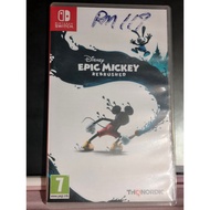 Disney epic mickey Rebrushed (EUR) Nintendo Switch Games used up to Rm20
