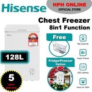 HISENSE 8 IN 1 128L LED CHEST FREEZER FC128D4BWPS