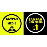 Medical and Non-Medical Waste Vinyl Stickers