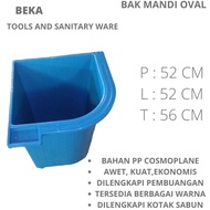 bak mandi plastik dengan kotak sabun Kapasitas est 120 L Murah!!!!