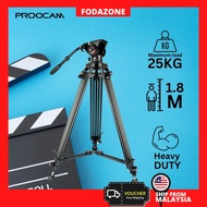 PROOCAM PROFESSIONAL VIDEO TRIPOD with Fluid Head Video Shooting Videography Travel Vlog Outdoor JW-