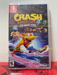 《今日快閃價》全新 Switch NS遊戲 蠱惑狼4 古惑狼4 時空之旅 Crash Bandicoot 4 It‘s About Time 美版英文版 （可1-4人遊戲 派對遊戲 多人遊戲 Party Game）