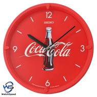 Seiko QHA901RL Limited Edition Coca Cola Red Analog Quartz Quiet Sweep Silent Wall Clock Coke QHA901R QHA901