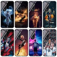 มาใหม่ล่าสุดสำหรับ A98 Oppo 5G A79 5G A78 5G A78 4G A58 4G A57 4G A77S A77 A17 A17K โทรศัพท์ A38เคสโทรศัพท์ Cristiano Messi Mbappé Lewandowski Football Star Series กระจกเทมเปอร์ฝาครอบส่วนบุคคล (ยอมรับที่กำหนดเอง DIY)