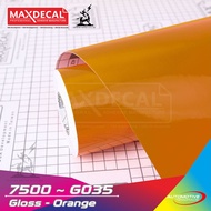 Maxdecal Gloss Sticker ORANGE 7500-G035