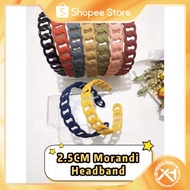 Korean Morandi Chain Headband Plastic Braided Headband Hoop hair band hair accessories
