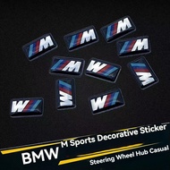 [Ready Stock] BMW Msport Sticker Steering Wheel Sport Rim Aluminium E60 E90 F10 F30 X6 X5 X3 X1 E46 